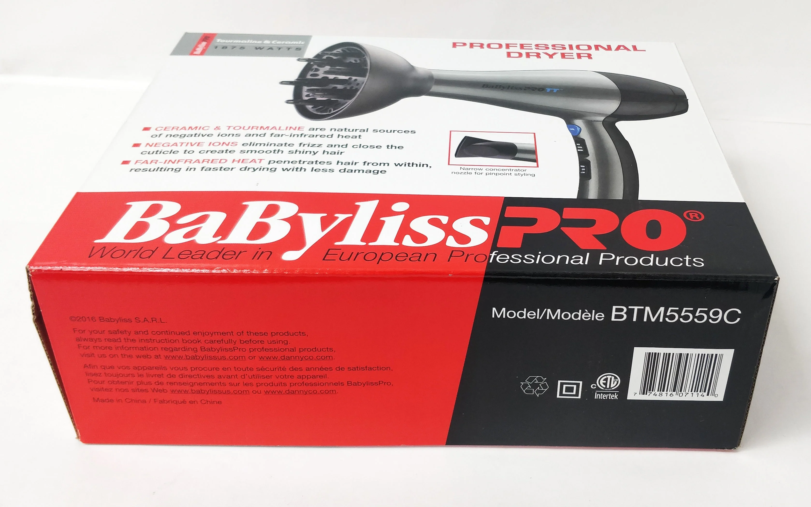 BabylissPro Tourmaline and ceramic hairdryer - Image 3