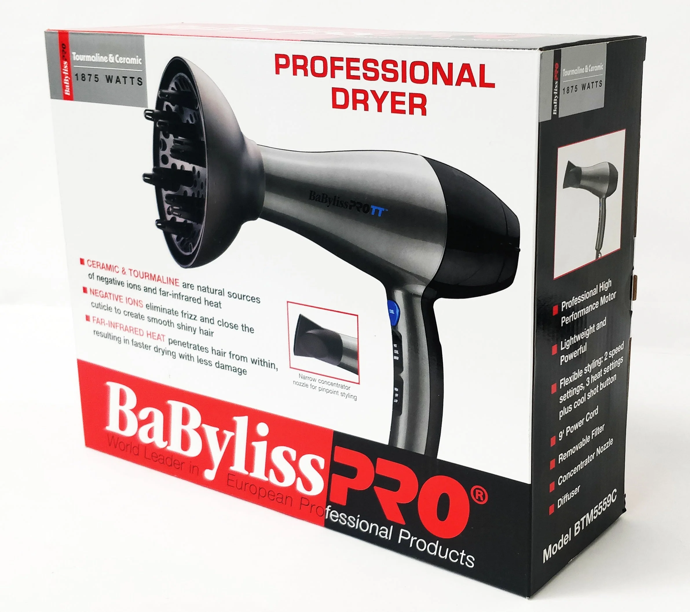 BabylissPro Tourmaline and ceramic hairdryer - Image 4