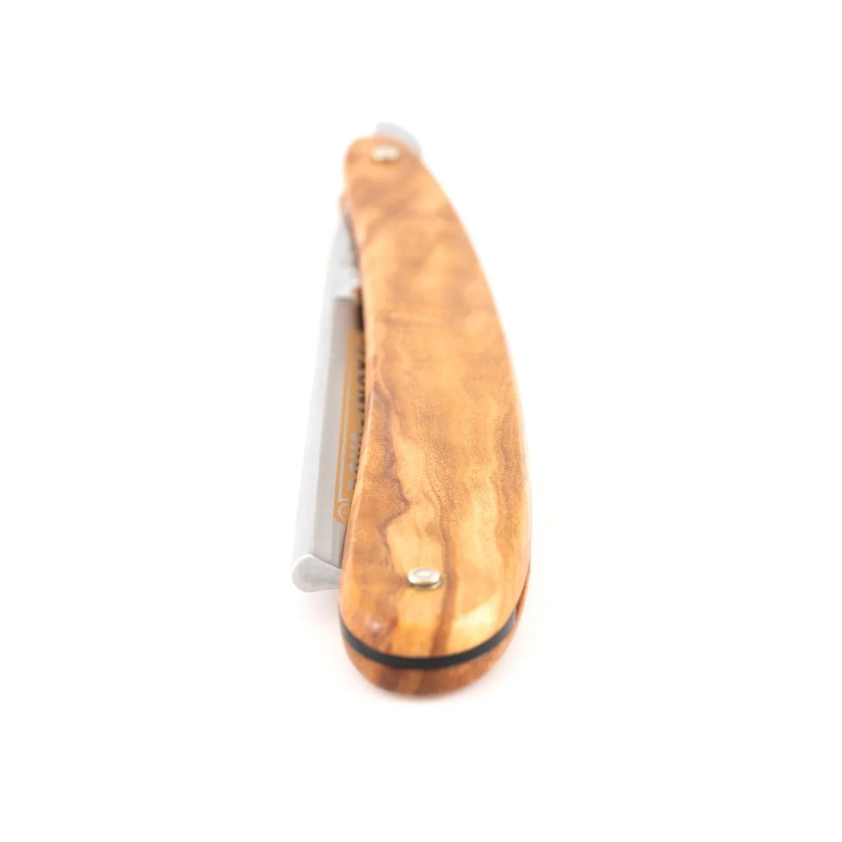 Dovo  Inox  Straight Razor, Olive Wood Handle, 5/8 in. - Image 3