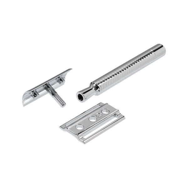 Dovo Prima Safety Razors Zinc die casting, brass wide cross pattern - Image 4