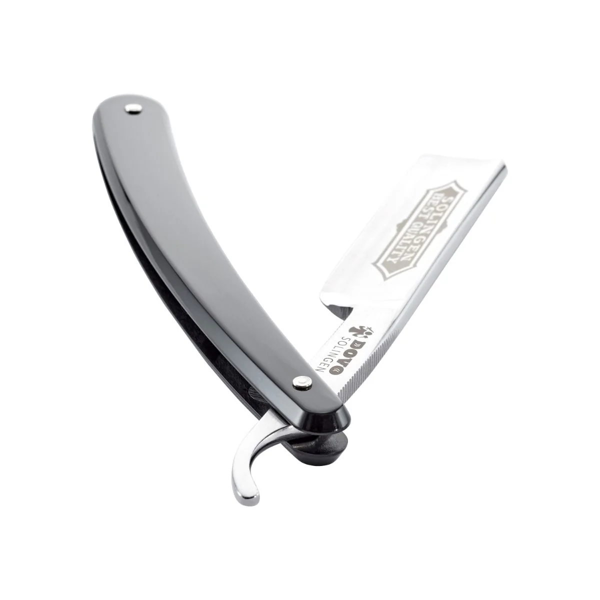 Dovo Straight Razor, Cellidur Black Handle  5/8' in. Solingen, Germany - Image 4