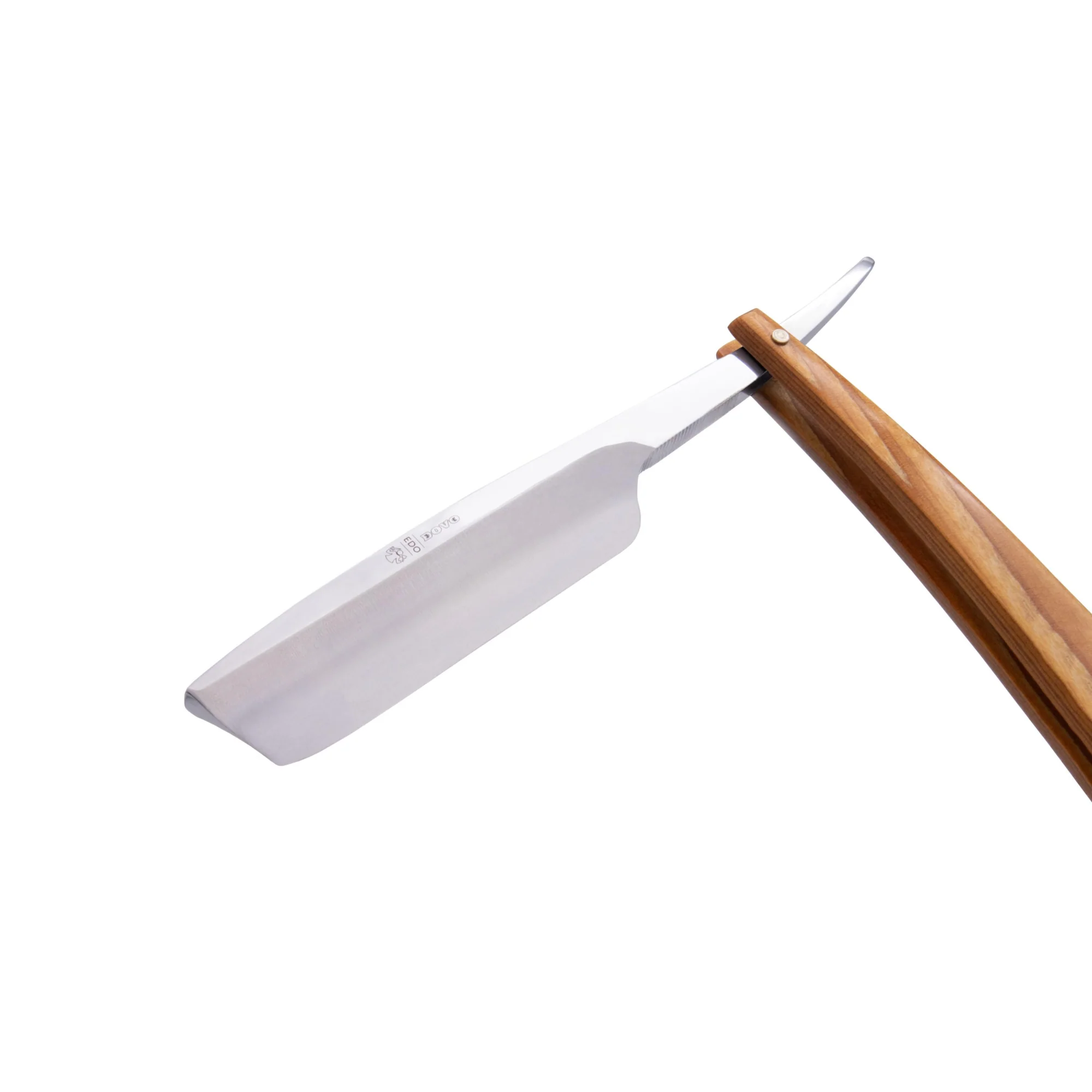 DV-8009145, Dovo Straight Razor EDO, 5/8”, carbon, 1/1 full hollow, Ultra dense spruce wood - Image 2
