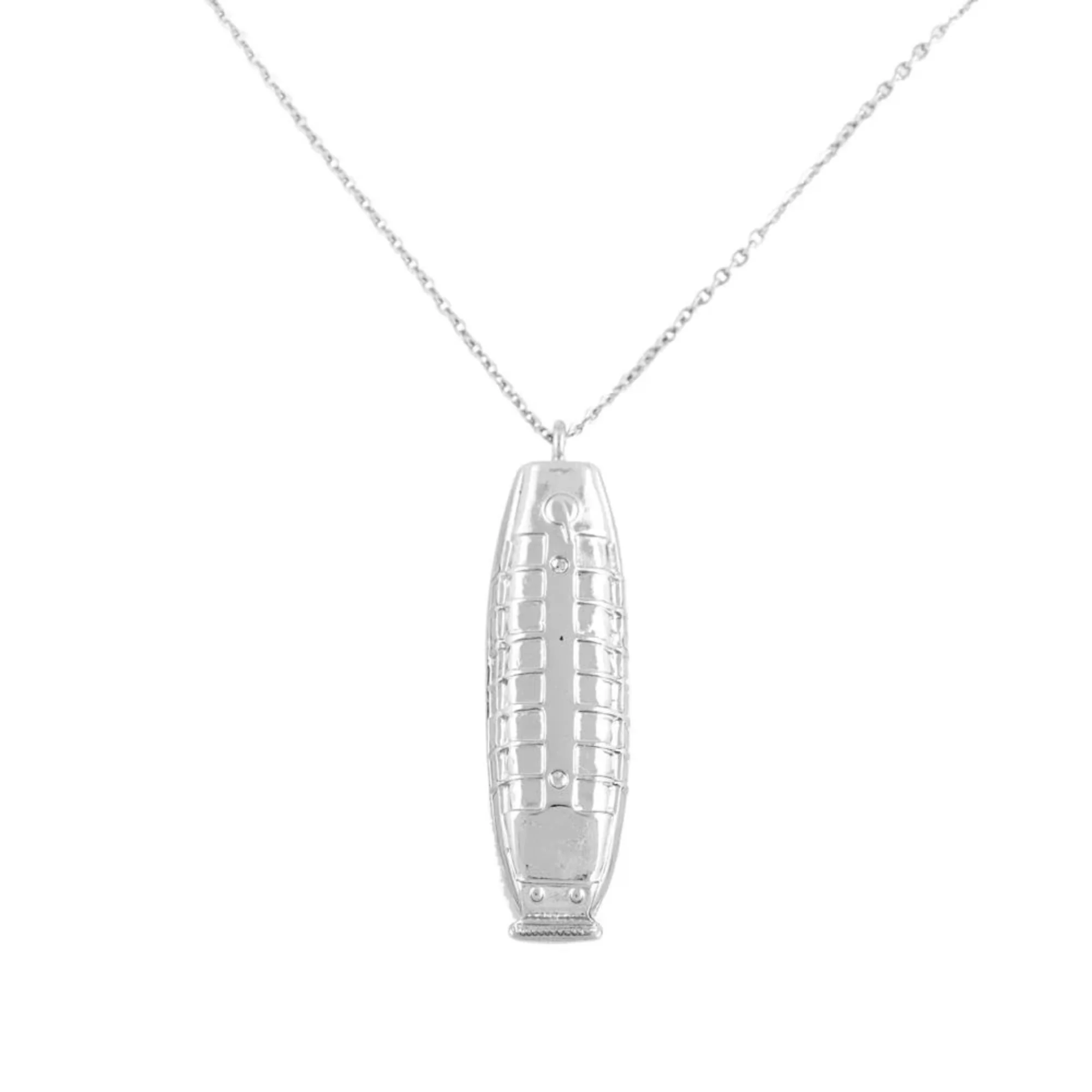 MD  Clipper Necklace Silver