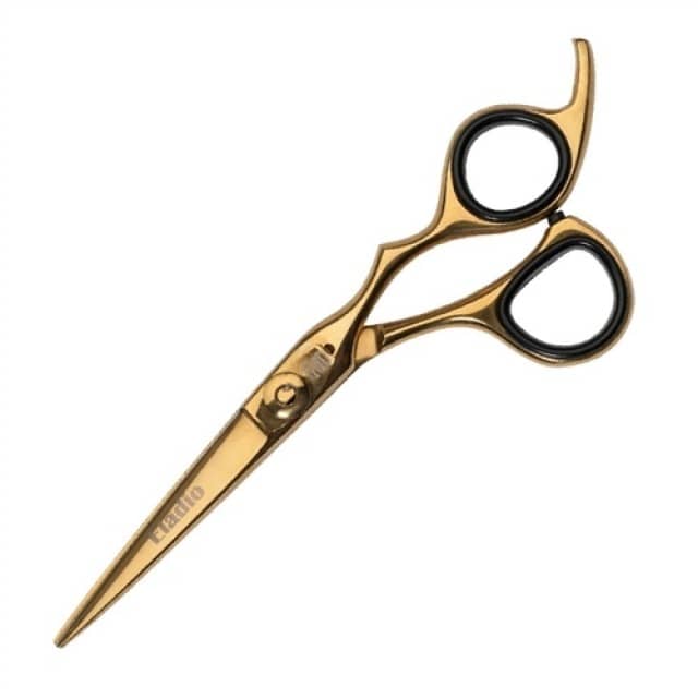 MD 6 in. Eladio Barbershop & Salon Shear 6 in. Gold Lightweight Budget Cutting Scissors