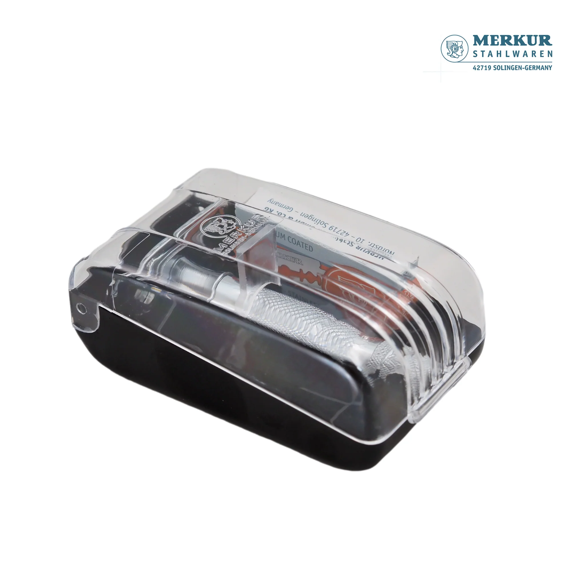 Merkur 333C Set of Classic Double-Edge Safety Razor, Bright Chrome Finish, 10 blades - Image 4