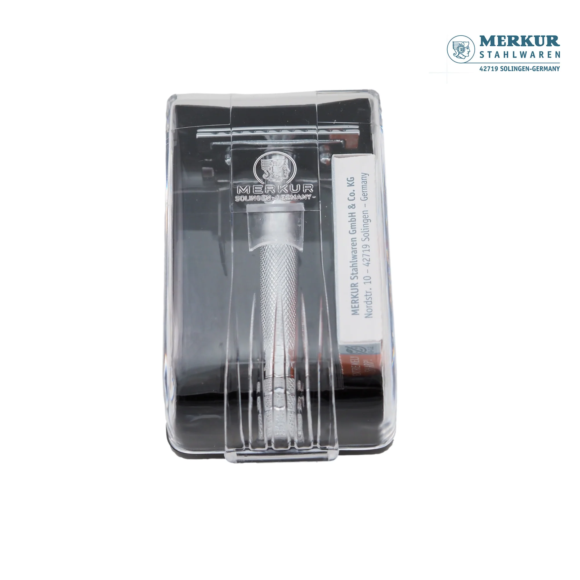 Merkur 333C Set of Classic Double-Edge Safety Razor, Bright Chrome Finish, 10 blades - Image 7