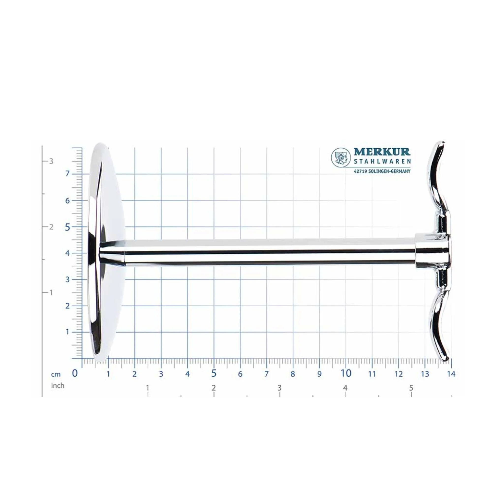 Merkur 4781 – Stand for Future Razor and Brush, Bright Chrome Finish - Image 3