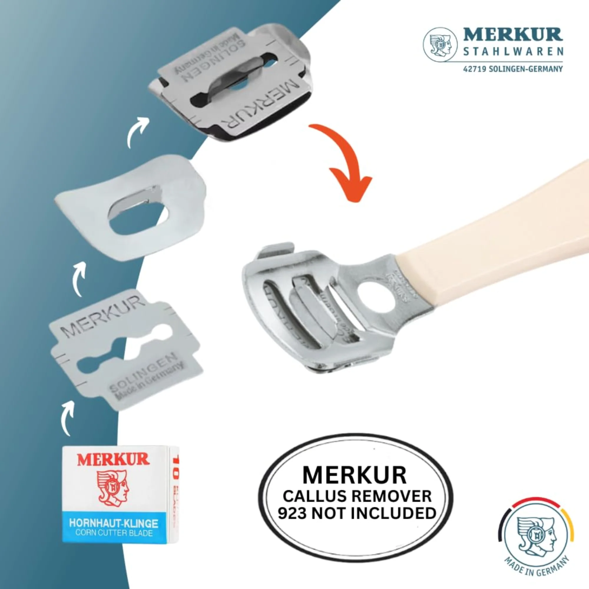 Merkur 920 Corn/Callus Razor Blades - Image 6