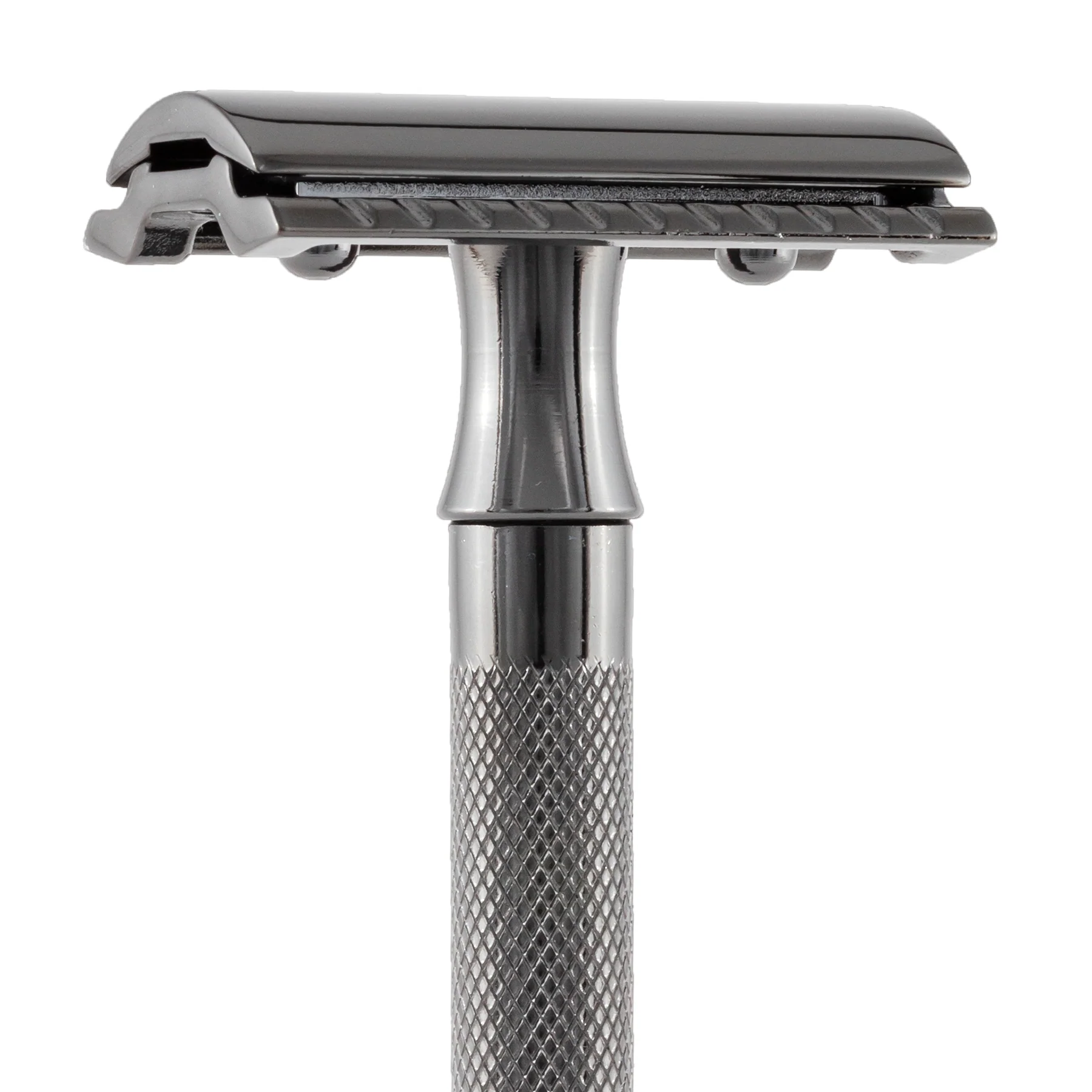 Merkur 23B Double Edge Safety Razor, Straight Cut, Extra Long Handle, Black PVD Coated - Image 2