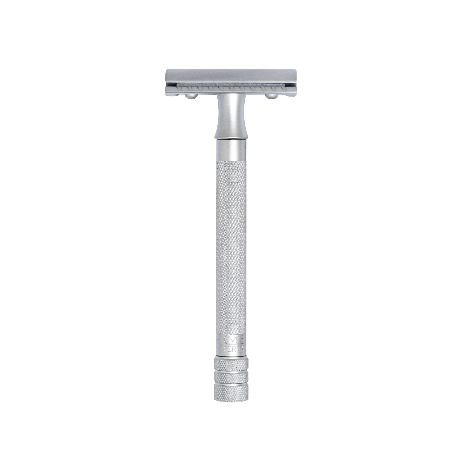 Merkur DE Razor, 22C Straight Comb, Long Handle, Matt Chrome, MK-22002 - Image 4