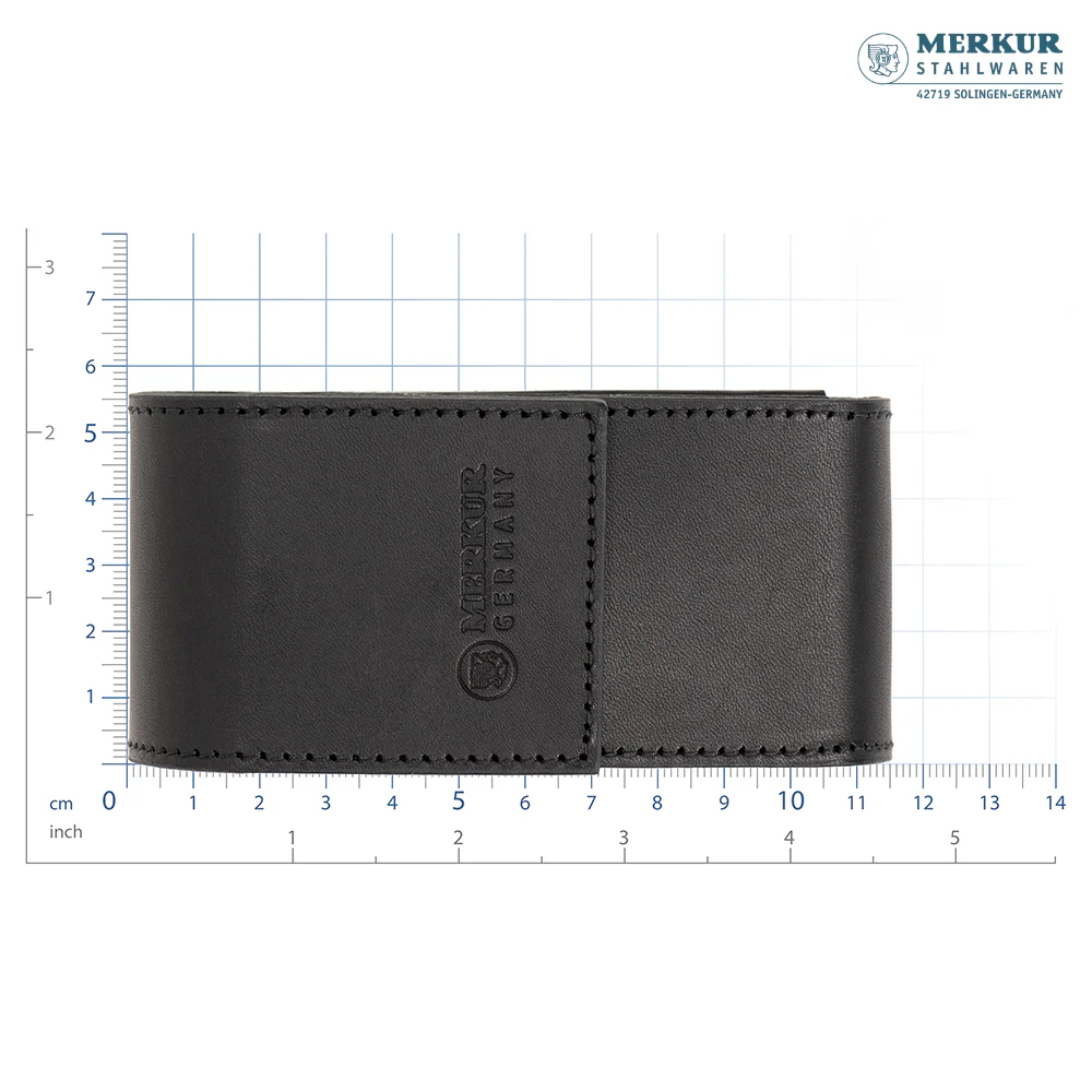 Merkur Leather Case filled with 38001 and 10 Blades, Black - Image 7