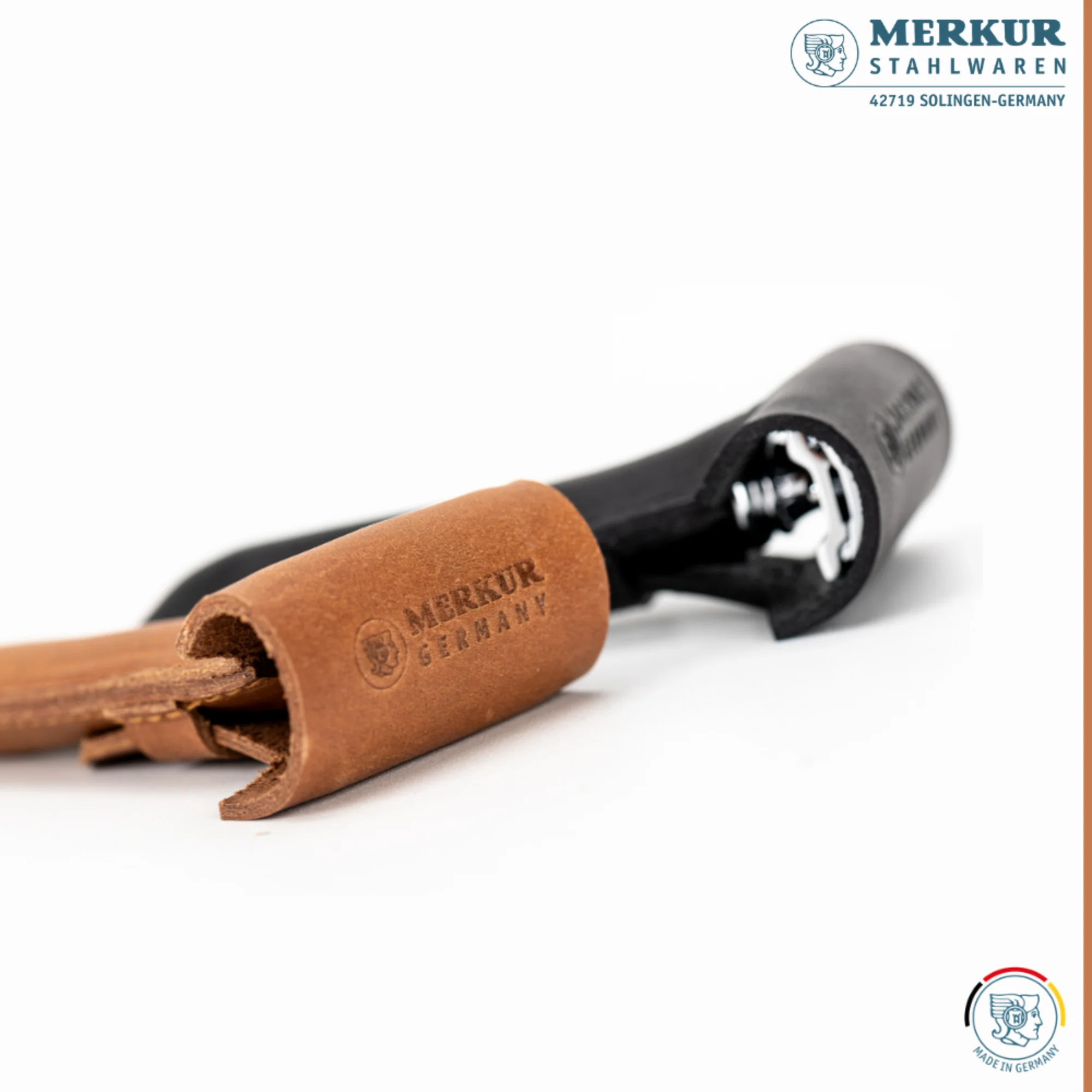 Merkur Leather Case for all Items except 24001, Cowhide, Brown - Image 7