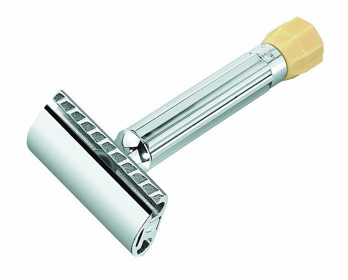Merkur Progress Adjustable Double Edge Safety Razor, Short Handle, Chrome