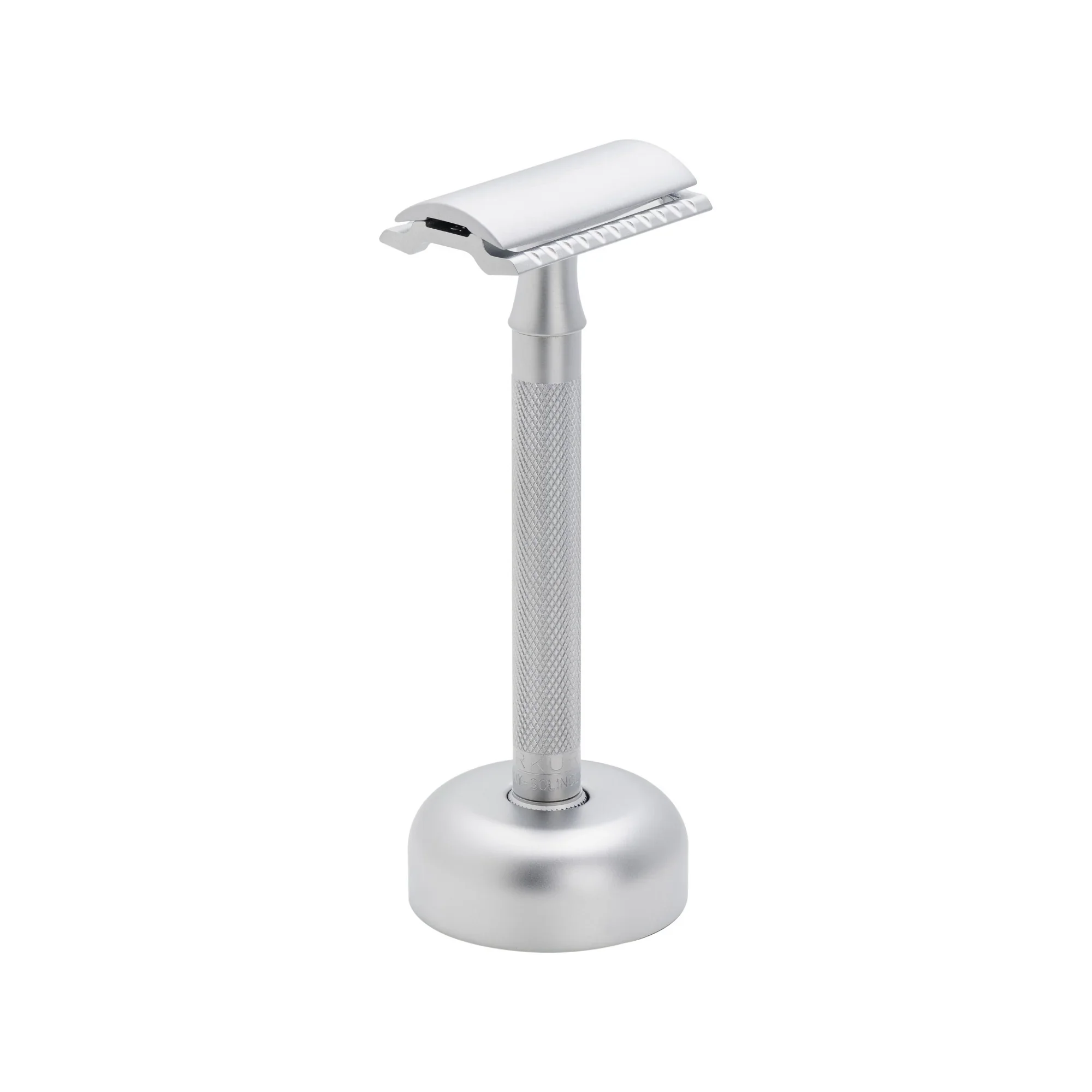 Merkur Razor Set 2-pieces (Razor 22 002 and Stand 4005 002), Matt Chrome, MK-2281002 - Image 2