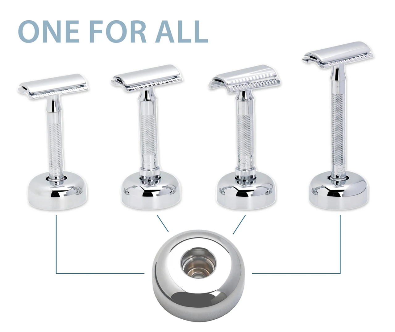 Merkur RAZOR STAND 4005 BRIGHT CHROME FOR RAZOR 23/24 - Image 2