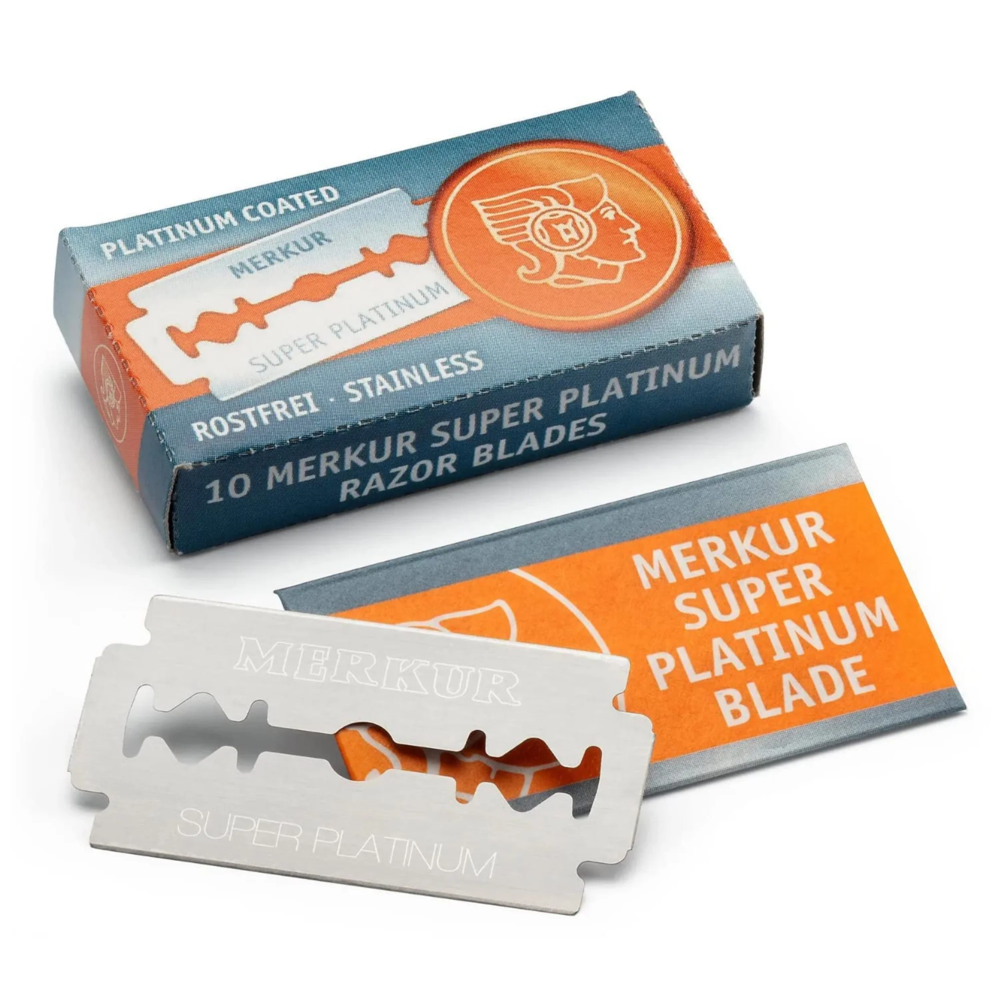 Merkur Super Platinum Double Edge Safety Razor Blades (3 Packs, 10 Blades/Pack) - Image 3