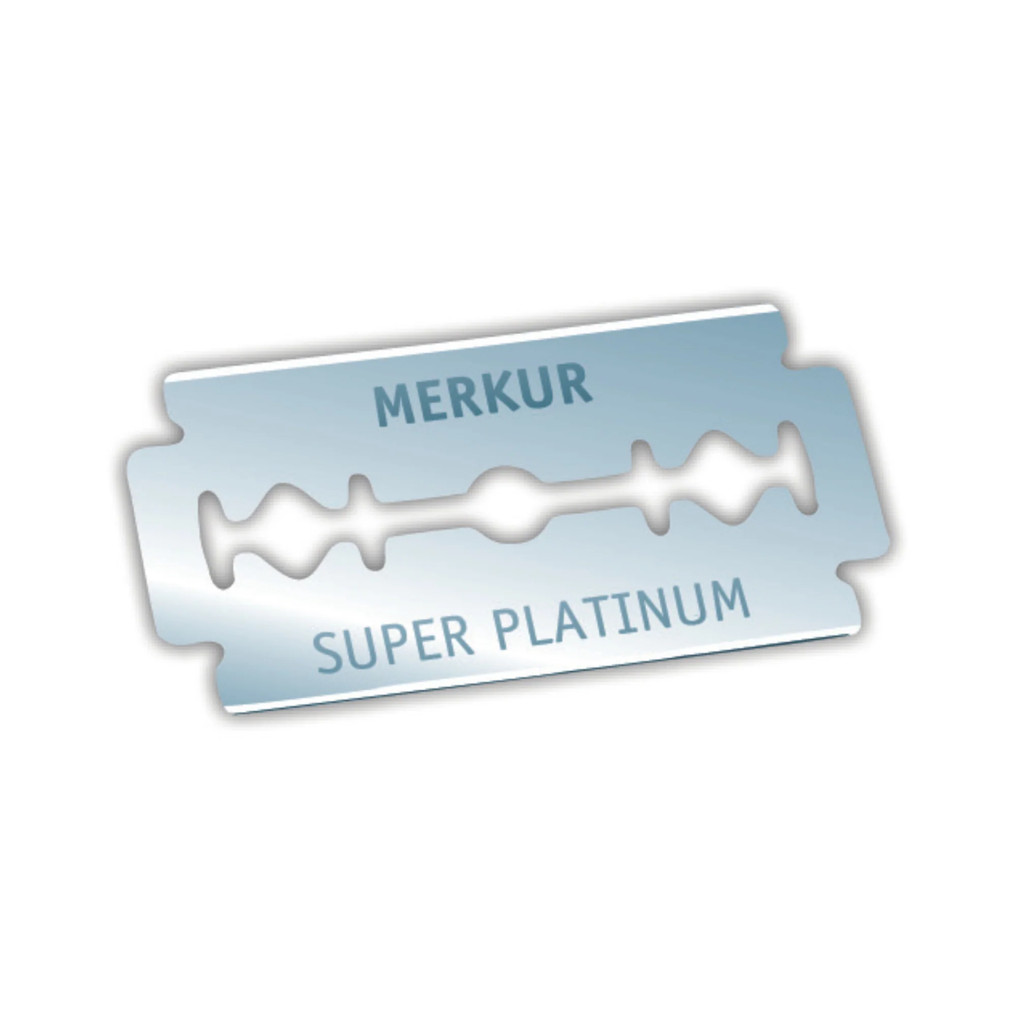Merkur Super Platinum Double Edge Safety Razor Blades (Single Pack, 10 Blades/Pack) - Image 2