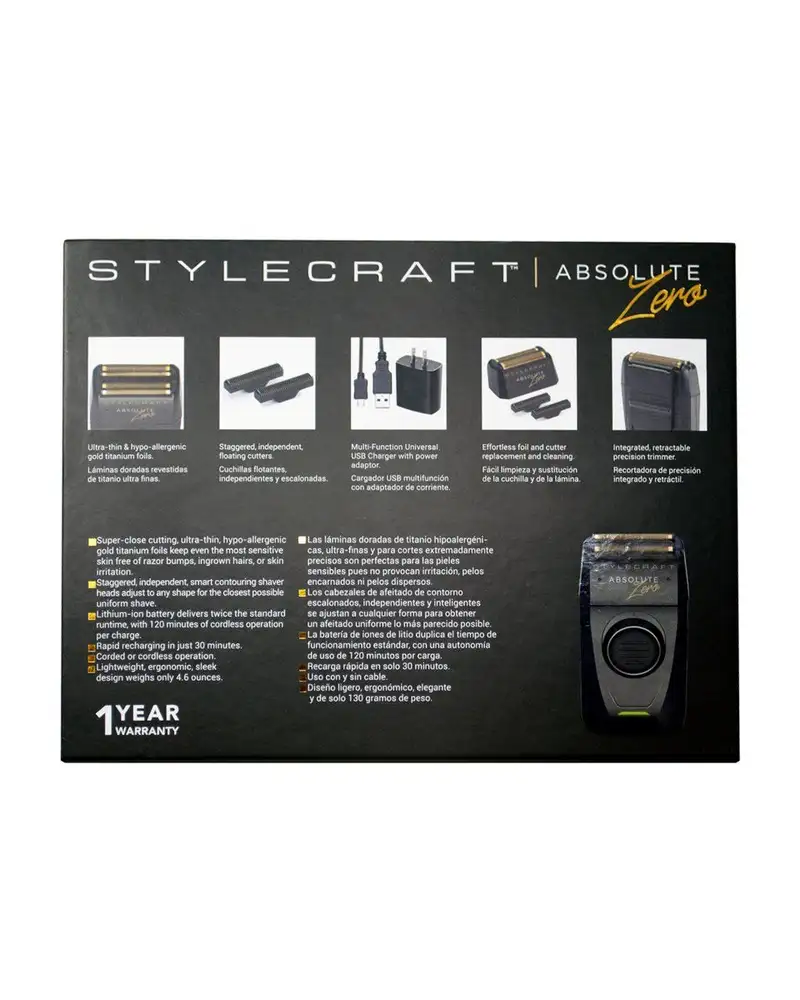 StyleCraft Absolute Zero Foil Shaver Forged - Image 7