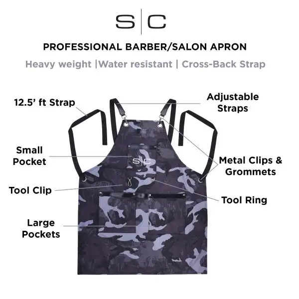 StyleCraft Black Camo Apron - Image 6