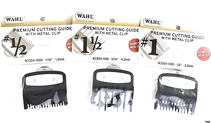 WAHL-101505 Wahl Professional Premium Cutting Guide With Metal Secure Clip: No. 1/2 in., 1 in., 1 1/2 in. - Image 5